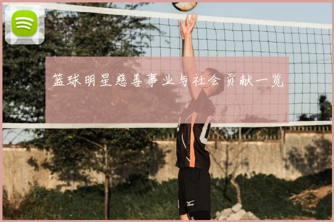 篮球明星慈善事业与社会贡献一览